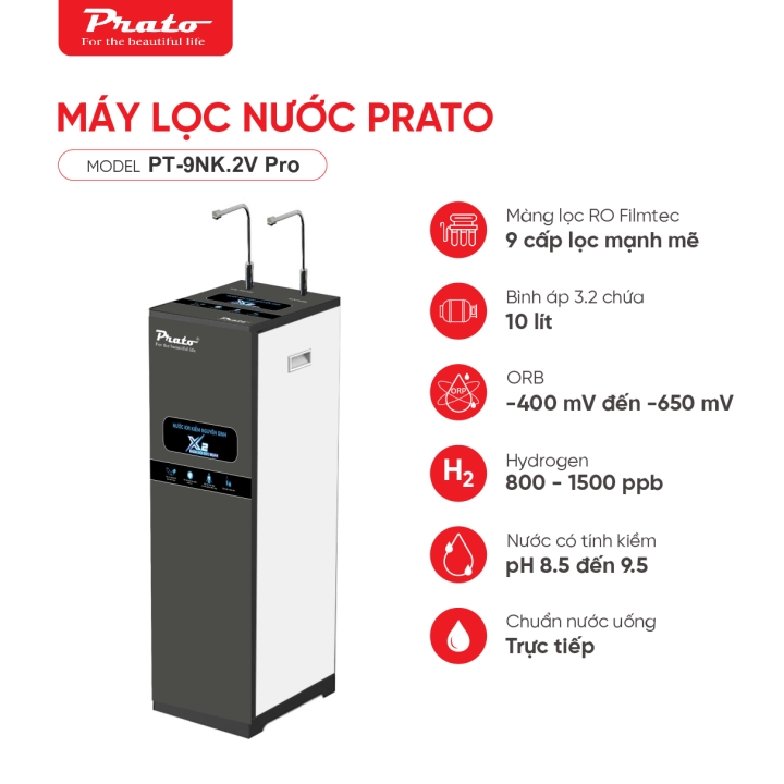 Máy lọc nước Prato PT-9NK.2V Pro